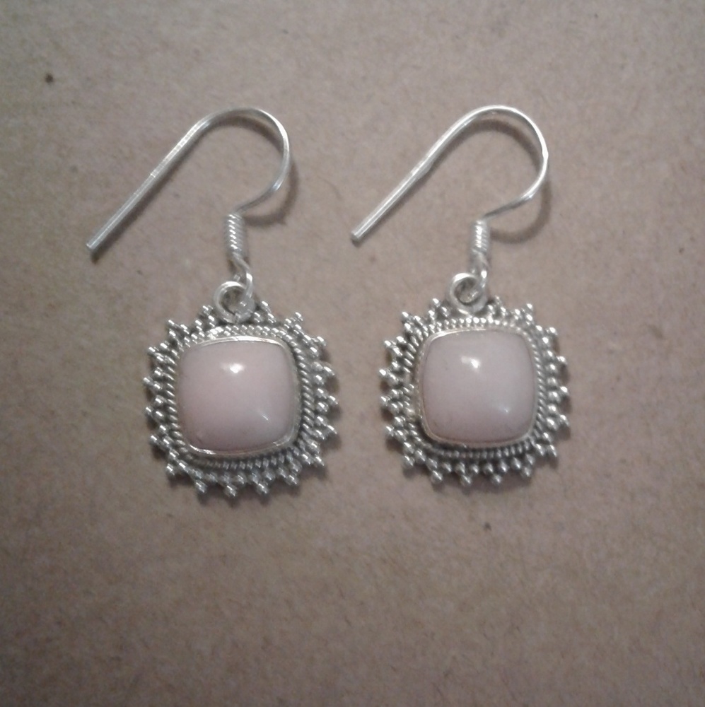 New Artisan 6ctw Natural Pink Opal Solid 925S Er